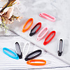 18Pcs 9 Colors Silicone Pendant SIL-GF0001-21-4