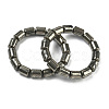 Column Natural Gold Pyrite/Golden Pyrite Beads Stretch Bracelets for Women Men BJEW-A148-01A-29-4
