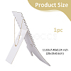 Boot Shaped Wood Covered with Velvet Necklaces Bracelets Display Stands NDIS-WH0010-25B-2