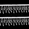 2Yards Polyester with Plastic Imitation Pearl Beads Tassel Ribbons OCOR-GF0004-99A-6