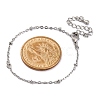 Brass Cable Chain Bracelets for Women BJEW-G735-20P-5