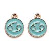 Alloy Enamel Pendants ENAM-S124-01B-13D-1