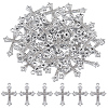 50Pcs Alloy Crystal Rhinestone Pendants ALRI-ME0001-02-1