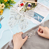 Butterfly Sequin/Paillette Embroidery Lace Applqiues DIY-FG0004-31-3