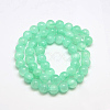 Dyed Natural Green Jade Beads Strands JBS053-6MM-27-2