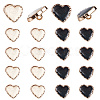 20Pcs 2 Colors Alloy Enamel Metal Buttons FIND-GF0008-18-6