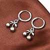 316 Surgical Stainless Cherry Hoop Earrings EJEW-C160-11A-1