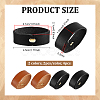 4Pcs Cowhide Leather Loop Keepers FIND-PH0061-44-2