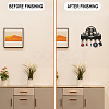 Wood & Iron Wall Mounted Hangers HJEW-WH0055-218-5