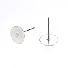 Non-Tarnish 304 Stainless Steel Stud Earring Findings A-STAS-D448-088P-8mm-2