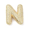 Rack Plating Brass Micro Pave Cubic Zirconia Pendants KK-Q790-01N-G-1