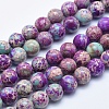 Natural Imperial Jasper Beads Strands G-I122-8mm-15-1