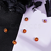 6Pcs Halloween Brass Enamel European Beads KK-BBC0015-40-4