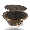 Brass Butterfly Clutches Pin Backs KK-Z003-01AB-1