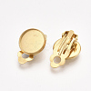 201 Stainless Steel Clip-on Earring Findings X-STAS-T045-34B-G-2