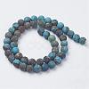 Natural Chrysocolla Round Bead Strands G-G969-12mm-2