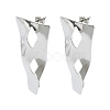 Non-Tarnish 304 Stainless Steel Stud Earring Findings STAS-L024-005P-02-1