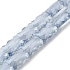 Electroplate Glass Beads Strands EGLA-L045-F-PL02-1