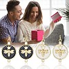 10Pcs 2 Colors Eco-Friendly Brass Micro Pave Cubic Zirconia Pendants KK-BBC0020-69-6