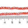 Baking Electroplate Glass Beads Strands X-DGLA-A039-J2MM-B01-4