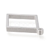 Non-Tarnish 304 Stainless Steel Open Back Bezel Pendants STAS-K208-08P-A-2