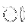 Tarnish Resistant 304 Stainless Steel Hoop Earrings EJEW-F105-11P-2