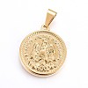 304 Stainless Steel Pendants STAS-H458-03G-1