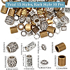 150Pcs 15 Styles Tibetan Style Alloy European Beads FIND-SC0019-85-2