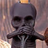 Ceramic Skull Backflow Incense Burner Smoke Waterfall Incense Holder JX840A-5