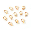 Zinc Alloy Lobster Claw Clasps PALLOY-YW0001-12KCG-2