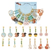 Sakura Flower/Star/Puffed Heart Pendant Stitch Markers HJEW-AB00484-1