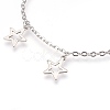 Tarnish Resistant 304 Stainless Steel Charm Bracelets BJEW-G596-13P-2
