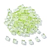 100Pcs Baking Paint Transparent Glass Beads DGLA-YW0001-35E-1