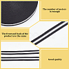 50 Yards Polyester Stripe Ribbons OCOR-WH0045-04A-4