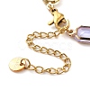 Colorful Glass Link Chain Bracelets BJEW-B075-06-3