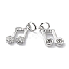 Brass Micro Pave Cubic Zirconia Pendants KK-R148-03P-1