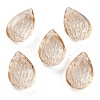 Embossed Glass Rhinestone Pendants GLAA-J101-05A-001GS-1