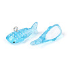 Sea Animal Theme Transparent Resin Pendants RESI-D071-04A-3