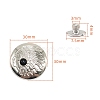 Alloy Decorative Buttons PW-WG1200D-21-1