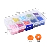 8000Pcs 10 Colors 12/0 Glass Seed Beads SEED-YW0001-33A-3