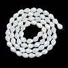 Opaque Solid Color Electroplate Glass Beads Strands EGLA-N013-P4mm-B02-2