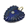 Dyed Natural Lapis Lazuli Carved Pendants G-C276-01G-02-2