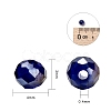 18 Colors Electroplate Glass Beads EGLA-JP0002-03B-4mm-2