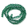 Transparent Electroplate Glass Beads Strands EGLA-A039-T2mm-A10-2