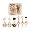 60Pcs 12 Style Alloy Enamel Pendants ENAM-PJ0001-05-1