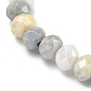 AB Color Faceted Rondelle Glass Beaded Stretch Bracelets for Women BJEW-PH01820-08-3