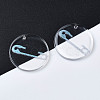 Transparent Resin Pendants RESI-N030-005B-4