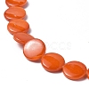 Spray Painted Natural Freshwater Shell Beads Strands SHEL-C003-05-4