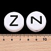 Opaque White Acrylic European Beads AC-CBA3BDD-01Z-3