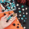 ARRICRAFT 144Pcs 9 Styles Halloween Synthetic Turquoise Beads Strands TURQ-AR0001-25-3